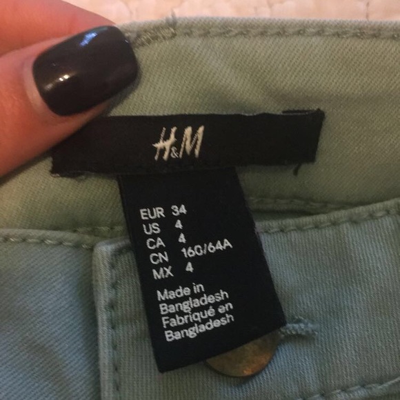 mint h&m pants. worn once. - Picture 2 of 3